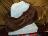 Faux Fur Wrap-Deep Brown and Funky